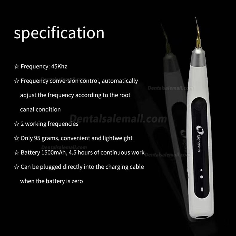 Eighteeth Ultra-X Endo Activator Cordless Ultrasonic Irrigator With 6Pcs Needle Tips